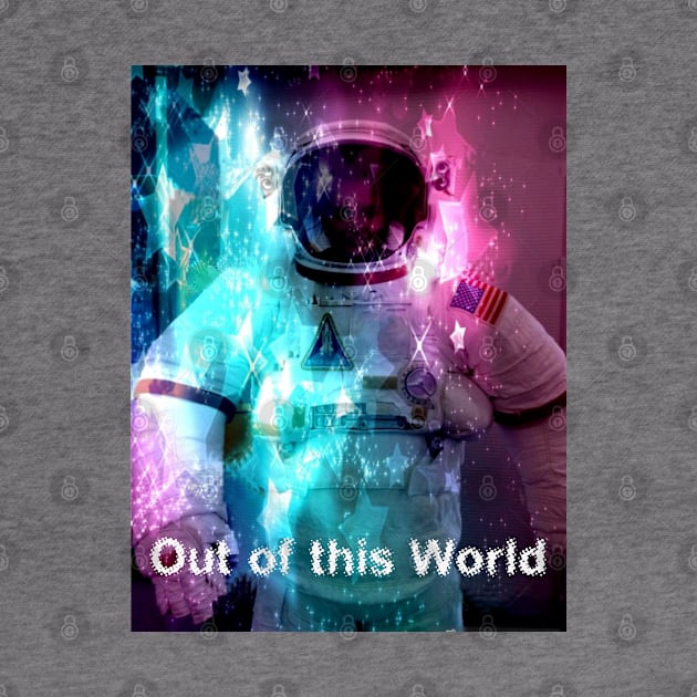 Astronaut with Beautiful Colors and Shapes Out of this World by Shell Photo & Design